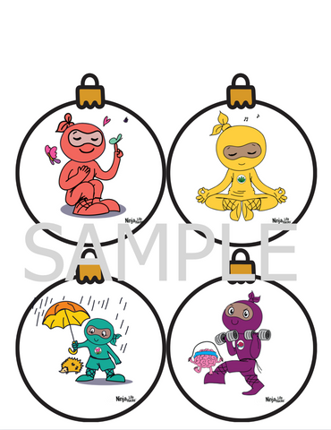 40 Ninja Christmas Ornaments