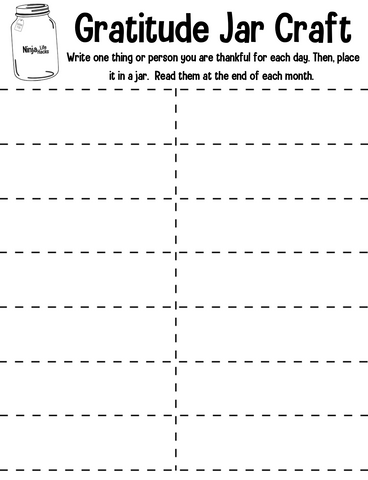 Grateful Ninja Lesson Plans