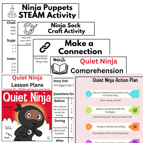 Ninja Lesson Plan Examples Quiet Ninja Lesson Plans – Ninja Life Hacks - Growth Mindset
