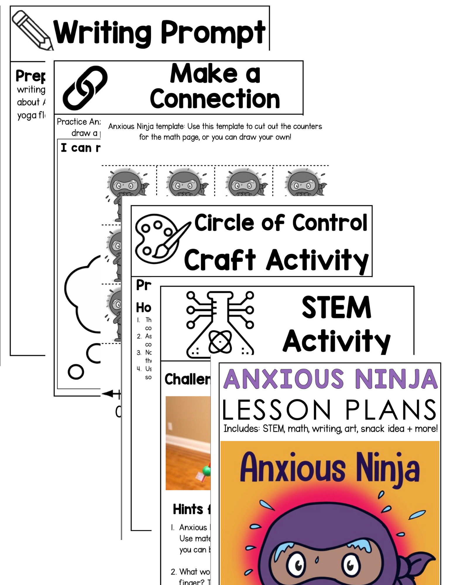 Ninja Lesson Plan Examples Anxious Ninja Lesson Plans - Ninja Life Hacks – Ninja Life Hacks ...