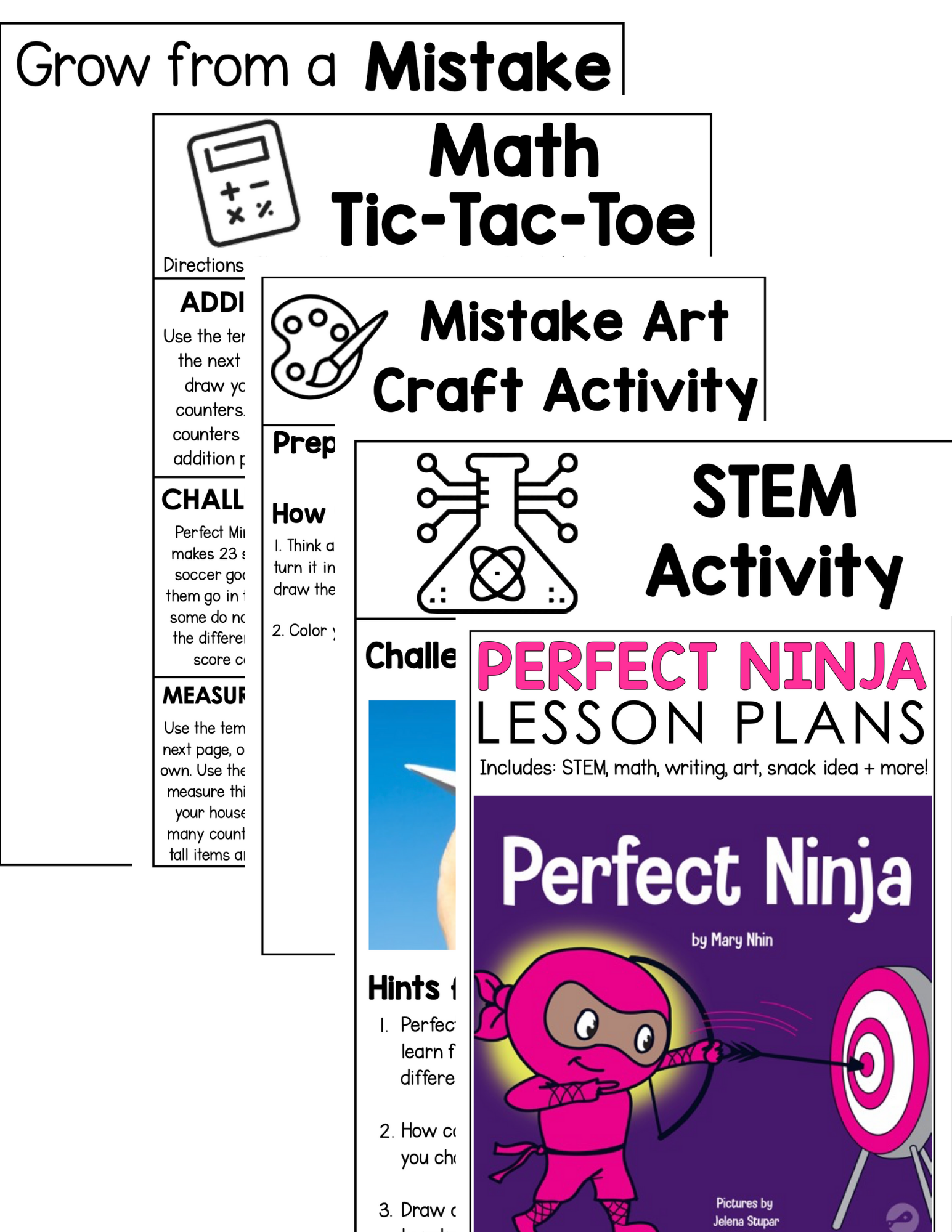 Ninja Lesson Plan Examples Perfect Ninja Lesson Plans – Ninja Life Hacks - Growth Mindset
