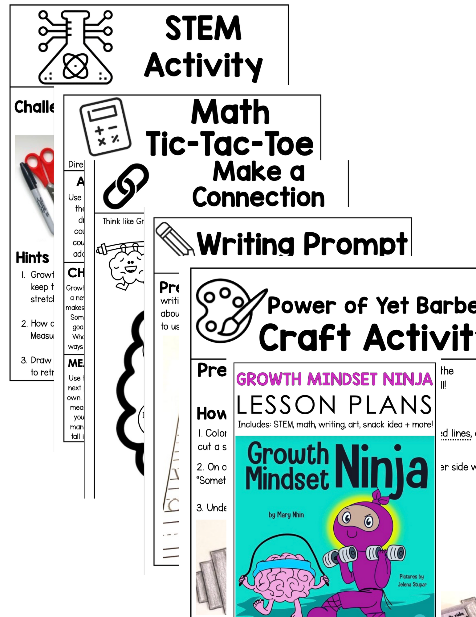 Ninja Lesson Plan Examples Growth Mindset Ninja Lesson Plans – Ninja Life Hacks - Growth Mindset