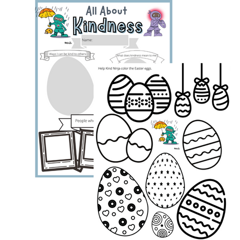 Kind Ninja and the Easter Egg Hunt Printable