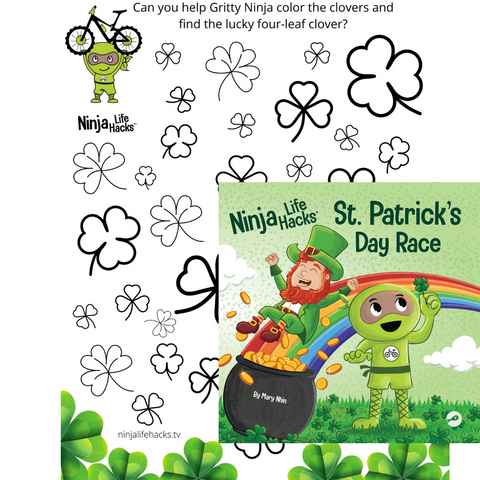 Gritty Ninja and the Lucky Four Leaf Clover Printable