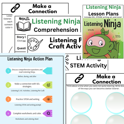 Ninja Lesson Plan Examples Listening Ninja Lesson Plans – Ninja Life Hacks - Growth Mindset