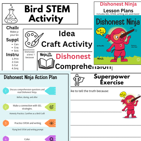 Ninja Lesson Plan Examples Dishonest Ninja Lesson Plans – Ninja Life Hacks - Growth Mindset
